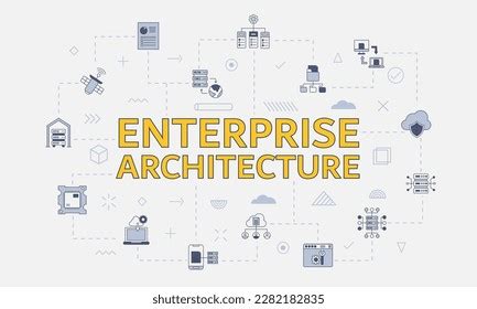 Enterprise Architecture Concept Icon Set Big Stock Vector (Royalty Free) 2282182835 | Shutterstock