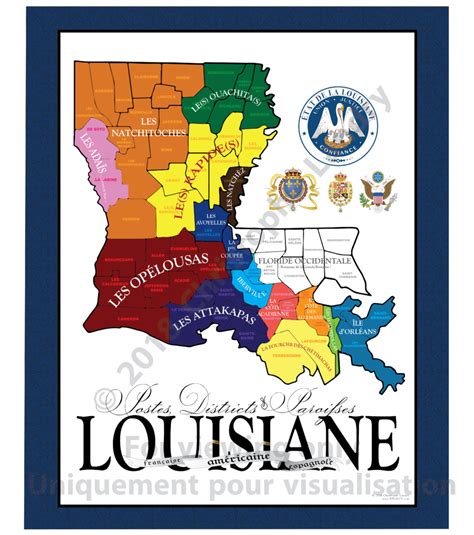 New unique map of Louisiana in French Released - Louisiana Historic and ...