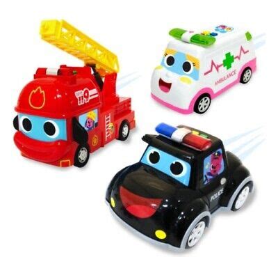 Pinkfong Super Rescue Car Police/Ambulance/Fire Truck Korean Songs LED ...