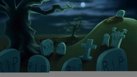 Graveyard Cartoon Wallpaper | Free Images at Clker.com - vector clip ...