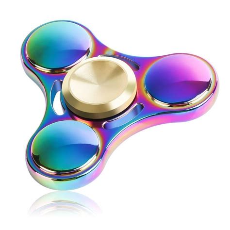 Metal Rainbow Tri-spoke Fidget Hand Spinner - Buy Online with Same Day Dispatch