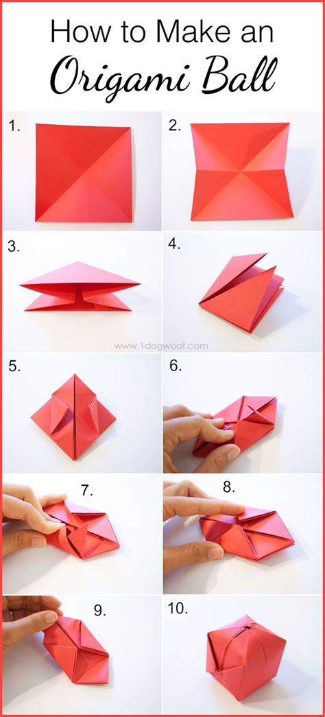 how to make an origami ball