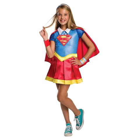 Costume Kids DC Superhero Girls Deluxe Supergirl Costume, Medium, NOTE ...