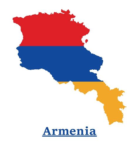 Armenia National Flag Map Design, Illustration Of Armenia Country Flag Inside The Map 15708525 ...