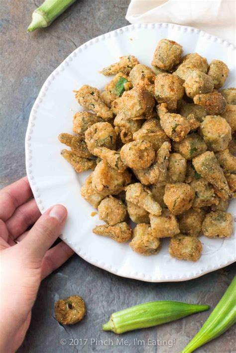 Classic Southern Fried Okra with Cornmeal - Pinch me, I'm eating