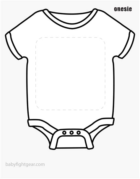 Baby Onesie Outline Svg