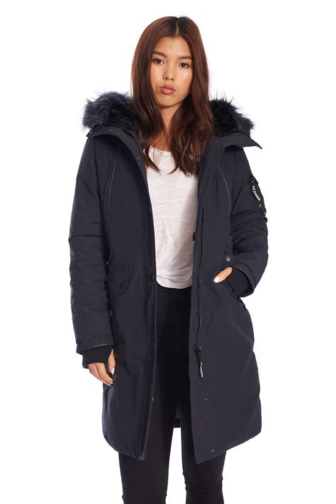 Alpine North womens Alpine North Womens Vegan Down Long Parka Winter ...