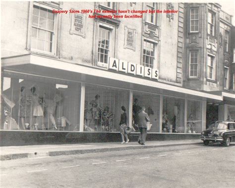 The Aldiss drapery store in Fakenham town centre in the mid 1960's ...