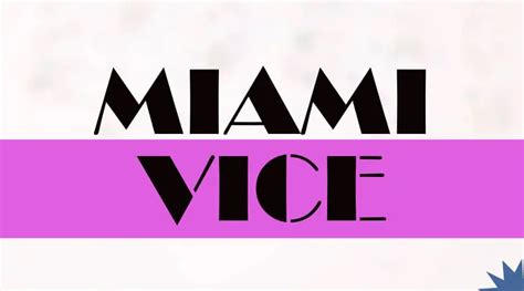 Miami Vice Font | Free Fonts Vault