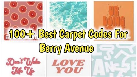 100+ Best Carpet Codes For Berry Avenue (2024) | Best Berry Avenue ...