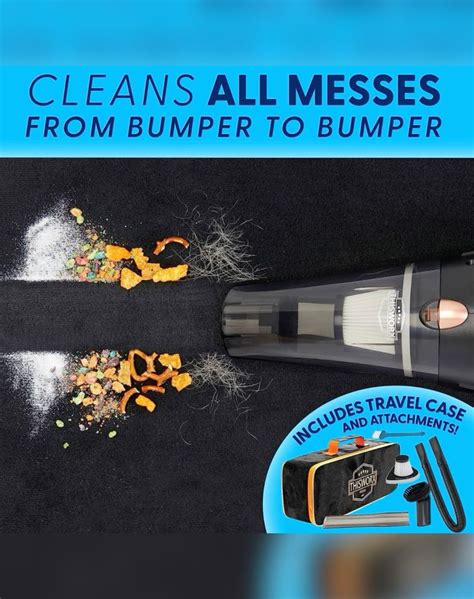 ThisWorx Car Vacuum Cleaner - Portable 12V Handheld Vacuum