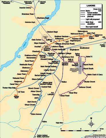 Lahore - city map | Country profile | Railway Gazette International