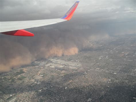 Airmail: Dust Storm Rolling Over Phoenix