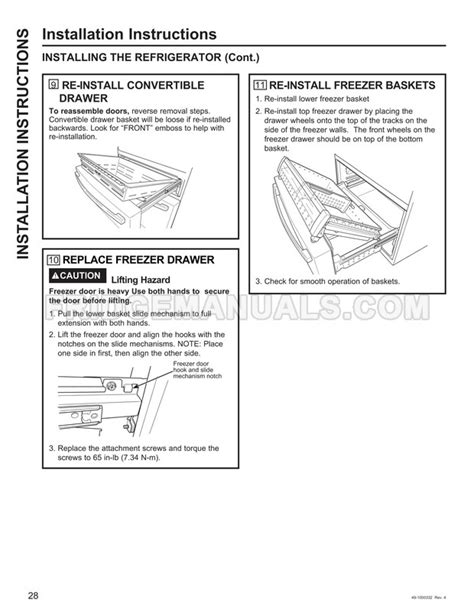 GE PVD28BYNFS Owner's Manual and Installation Instructions