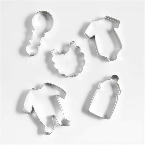 Baby Shower Cookie Cutters, Set of 5 | Crate & Barrel