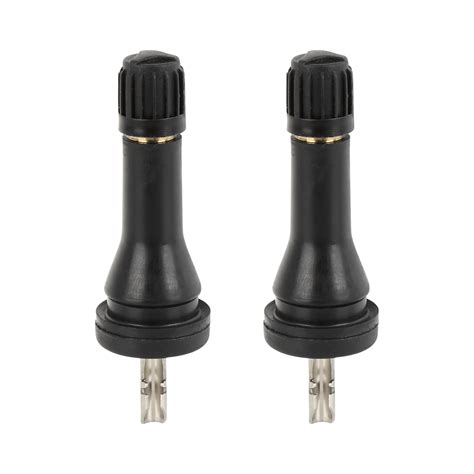 2pcs Tire Pressure Sensor Rubber Valve Stem TPMS Valve Stem Accessories Black for Nissan ...