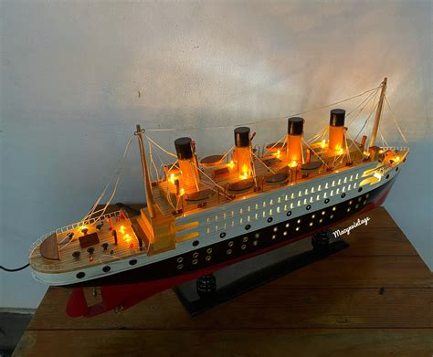 RMS Titanic Model Ship Wooden Model Ship Size 24 - Etsy