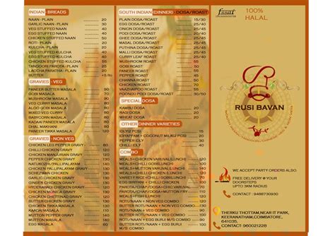 Menu card design for Indian cuisine restaurant | Freelancer