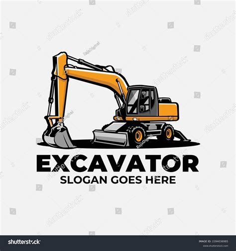 Excavator Vector Ready Made Logo Best Stock Vector (Royalty Free ...