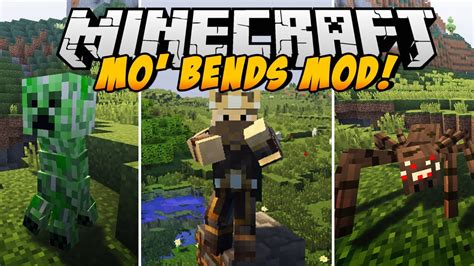 Minecraft Mods - BETTER ANIMATIONS MOD! (Mo' Bends Mod Showcase) - YouTube