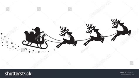 Santa Sleigh Vector at Vectorified.com | Collection of Santa Sleigh ...