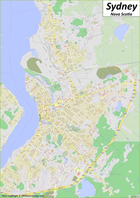 Sydney Map | Nova Scotia, Canada | Detailed Maps of Sydney