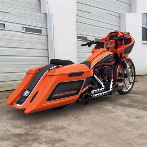 Covington's 2015 Orange RoadGlide Special | Custom motorcycles harley, Bagger motorcycle, Custom ...
