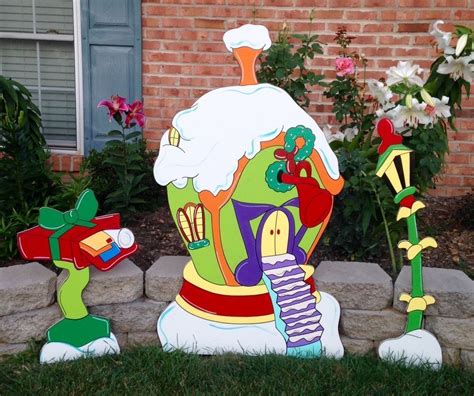 Grinch Yard Art Decorations Whoville Music House With Extras Grinch#art #decorat… in 2020 ...