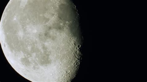 Moon phase close up waning gibbous with craters and terminator, Science ...