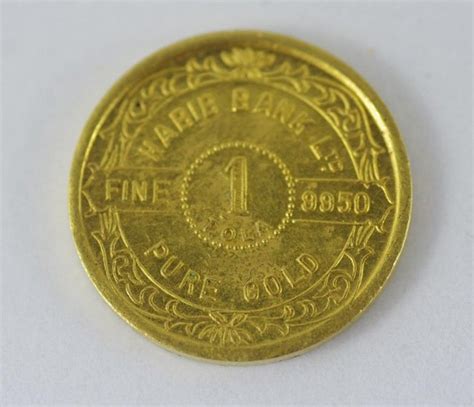 23ct Gold Habib Bank 1 Tola Coin from India - Coins - Numismatics ...