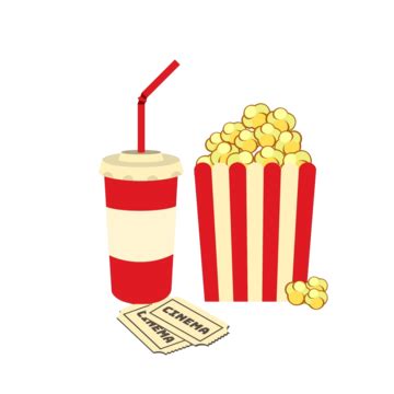 Movie Poster Template Popcorn Cinema Design Elements Sight Cup Show ...