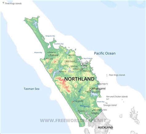 Printable Map Of Northland Nz - Cicely Bridgette