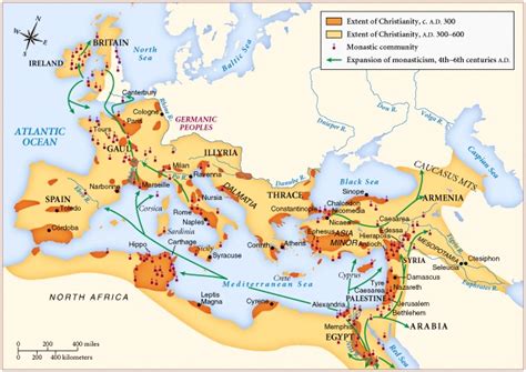 Europe Spread Of Christianity Map | the quotes