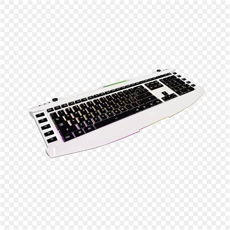 Mechanical Keyboard PNG Transparent, Simulation White Mechanical ...