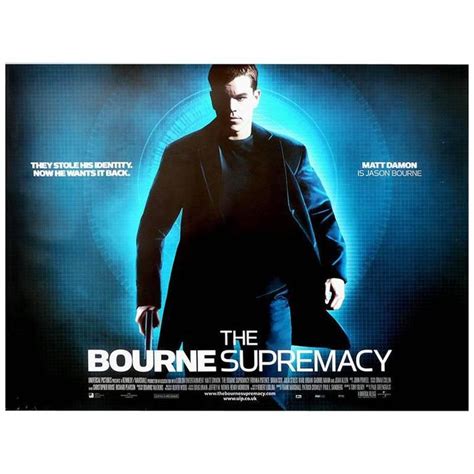 "The Bourne Supremacy", Film Poster, 2004 For Sale at 1stdibs