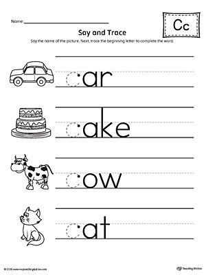 Amazing Letter C Worksheets Word Wall