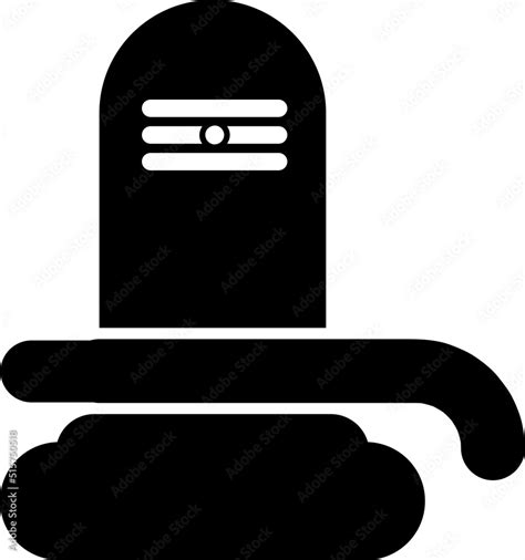 Shiva Lingam symbol sign simple icon on background.eps Stock Vector ...