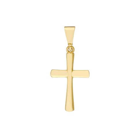 10K Yellow Gold Classic Cross Pendant