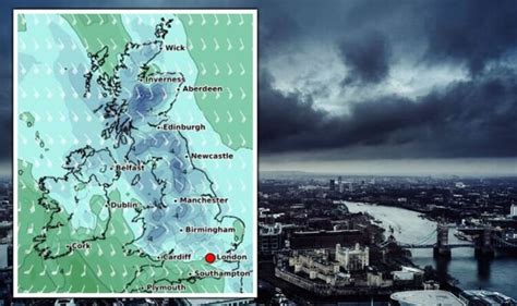 UK storm forecast: Britain to be battered by 60mph winds as bone-chilling -5C freeze hits ...