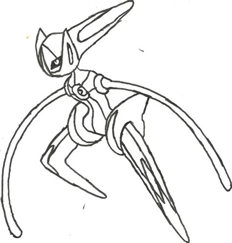 Deoxys Speed Form Sketch by CoolMan666 on DeviantArt