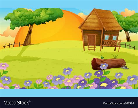 Farm house Royalty Free Vector Image - VectorStock