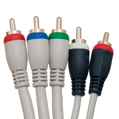 12ft High Quality Component Video + Audio Cable, RCA Male