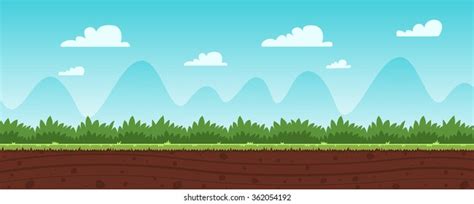 Cartoon Game Background Stock Vector (Royalty Free) 362054192 | Shutterstock