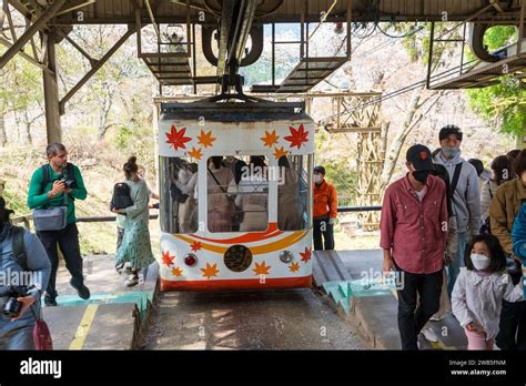 Nara, Japan - April 3, 2023 : Yoshino Ropeway. Cherry blossoms in full ...