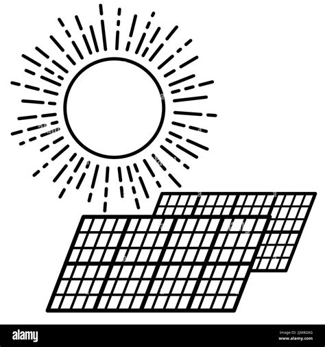 Solar power plant. Eco Green Energy concept. Vector illustration in flat style Stock Vector ...