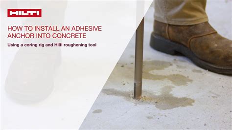 Hilti anchors in exs concrete slab - masasusa