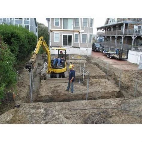 End Bearing Pile Residential Building Piling Service, Hole Diameter ...