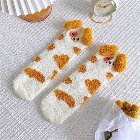 Dog Ears Socks – Creme Cloud