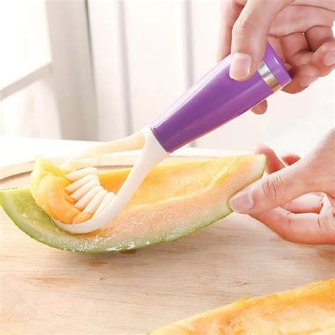 Multi functional Flesh Seeded Cutter Spoon Fruits Vegetables Spoon Dig Remove Cantaloupe Kiwi ...