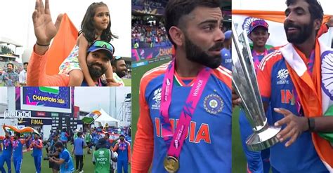 WATCH: Virat Kohli, Rohit Sharma and others take victory lap after ...